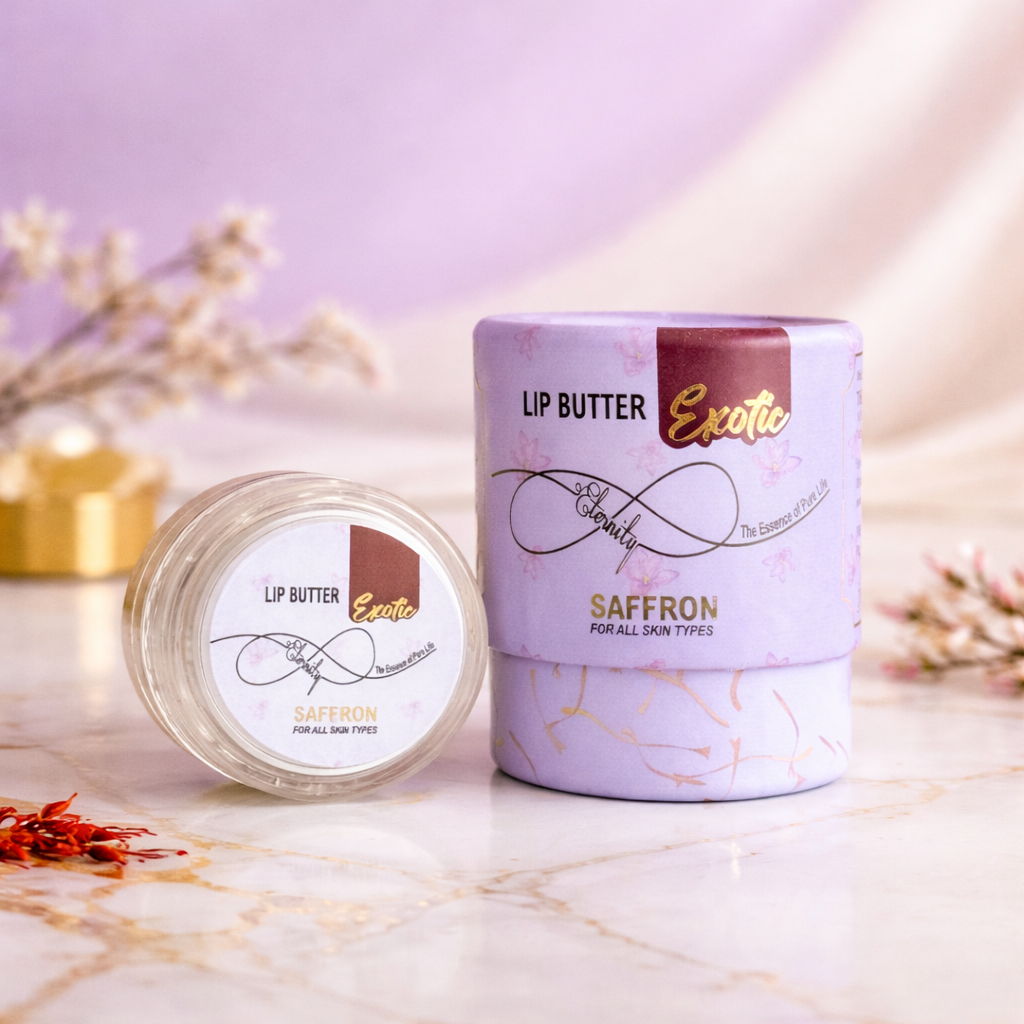 Premium Saffron Lip Balm – Brightening, Healing & Deeply Nourishing Lip Care