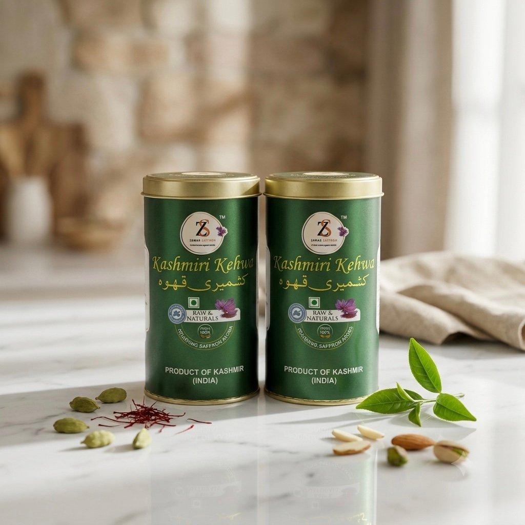 Kashmiri Kehwa Sugar Free – Authentic Whole Spice Herbal Tea | Pure Wellness Blend