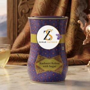 Kashmiri Kehwa with Sugar – Ready-to-Brew Authentic Spiced Saffron Tea Mix