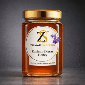 Kashmiri Kesar Honey – Pure Saffron-Infused Raw Honey | Luxury Wellness Blend