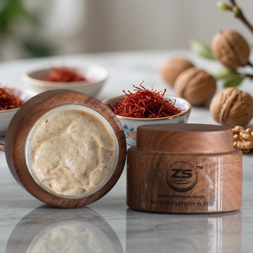 Premium Walnut Shell Face Scrub – Natural Deep Exfoliating Glow Treatment