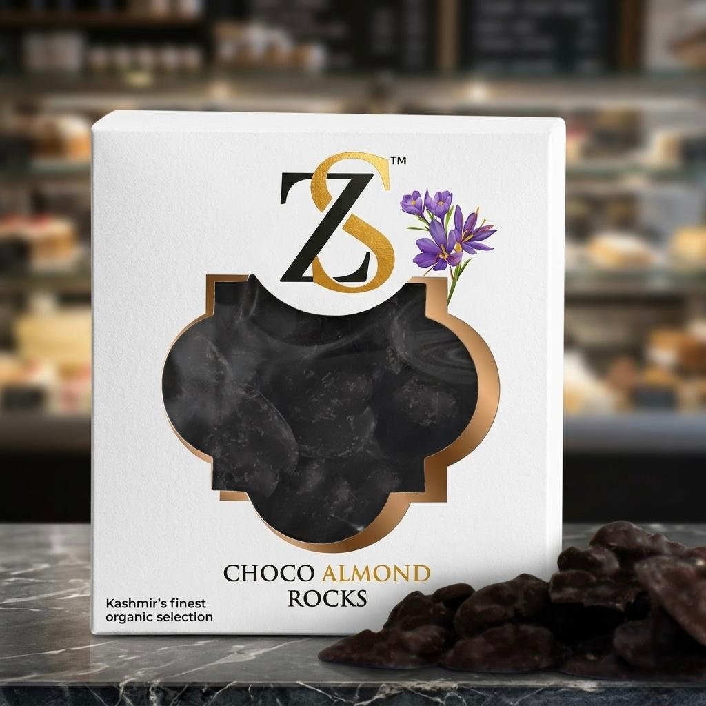 Choco Almond Rocks – Premium Dark Chocolate Coated Crunchy Almonds