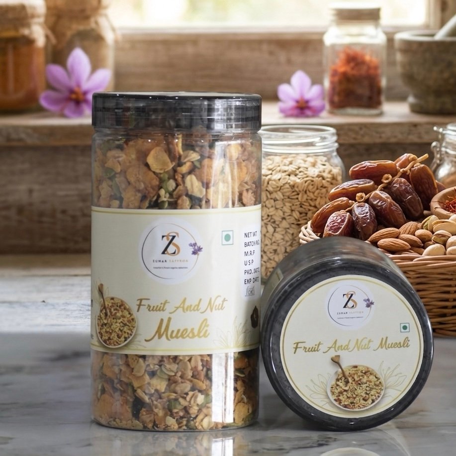 Premium Kashmiri Muesli – Hearty Nut, Dry Fruit & Oat Breakfast Blend