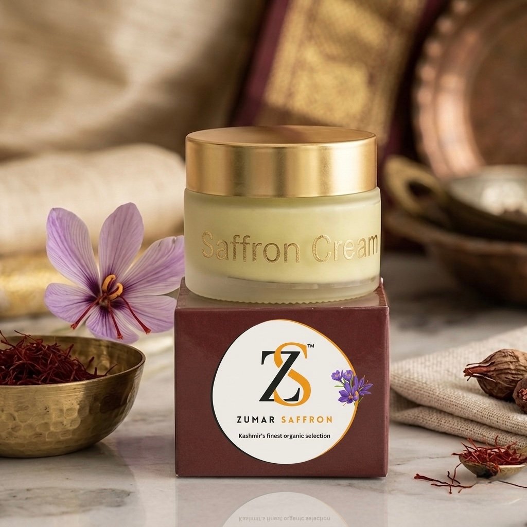 Premium Kashmiri Saffron Skin Cream – Luxury Brightening & Deep Nourishing Moisturiser