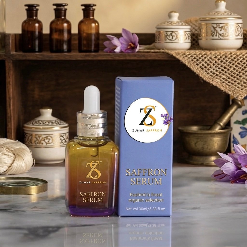 Premium Kashmiri Saffron Glow Serum – Advanced Brightening & Anti-Aging Face Serum | 30ml